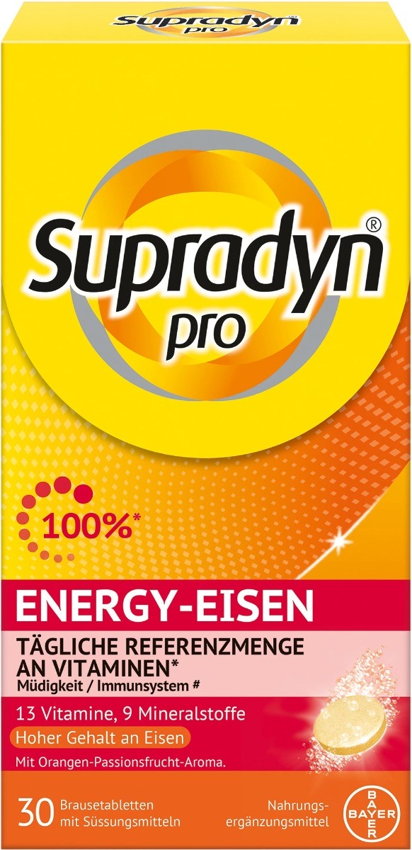 Supradyn energy Eisen Brausetabletten, 30 Stück