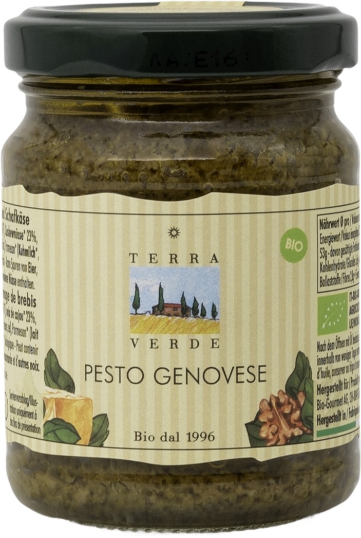 Terra Verde Bio Pesto alla Genovese con noci, 120 g