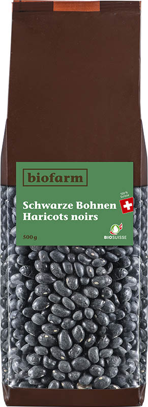 Biofarm Bio Schwarze Bohnen CH, 500 g