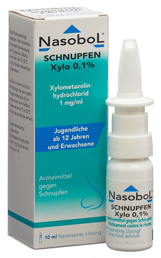 NASOBOL Schnupfen Xylo Nasenspray 0.1 %, 10 ml