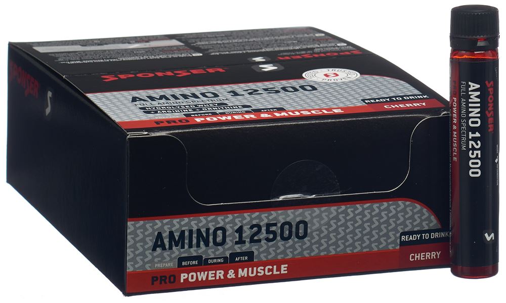 SPONSER Amino 12500 Cherry, 30 x 25 ml