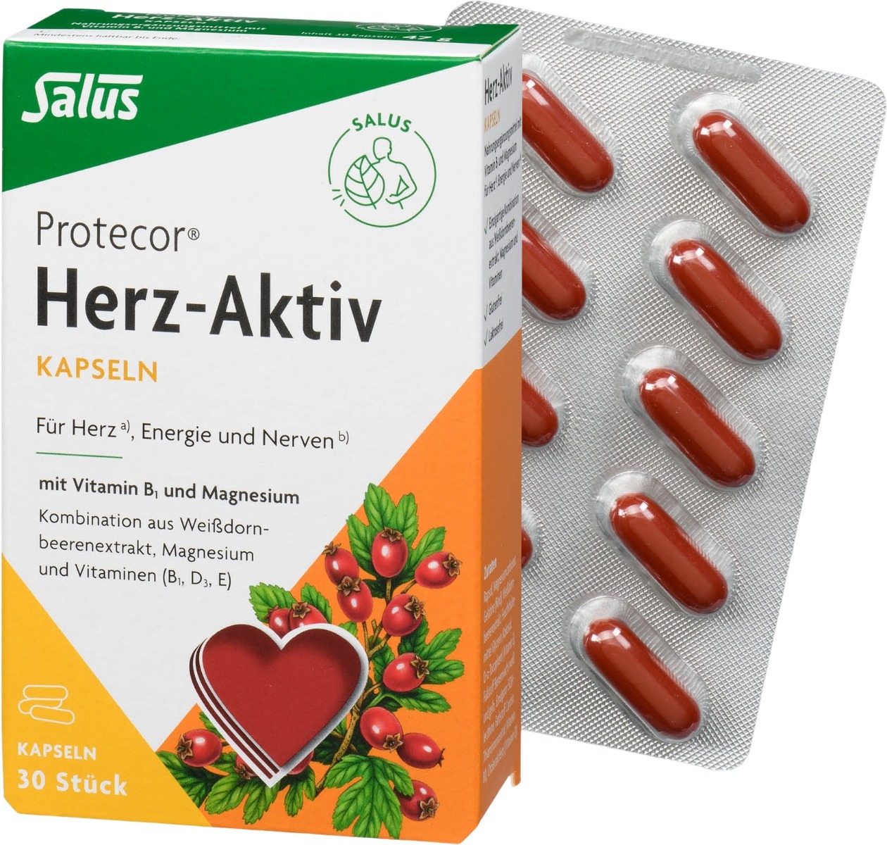 Salus Protector Herz-Aktiv Kapseln, 30 Stück