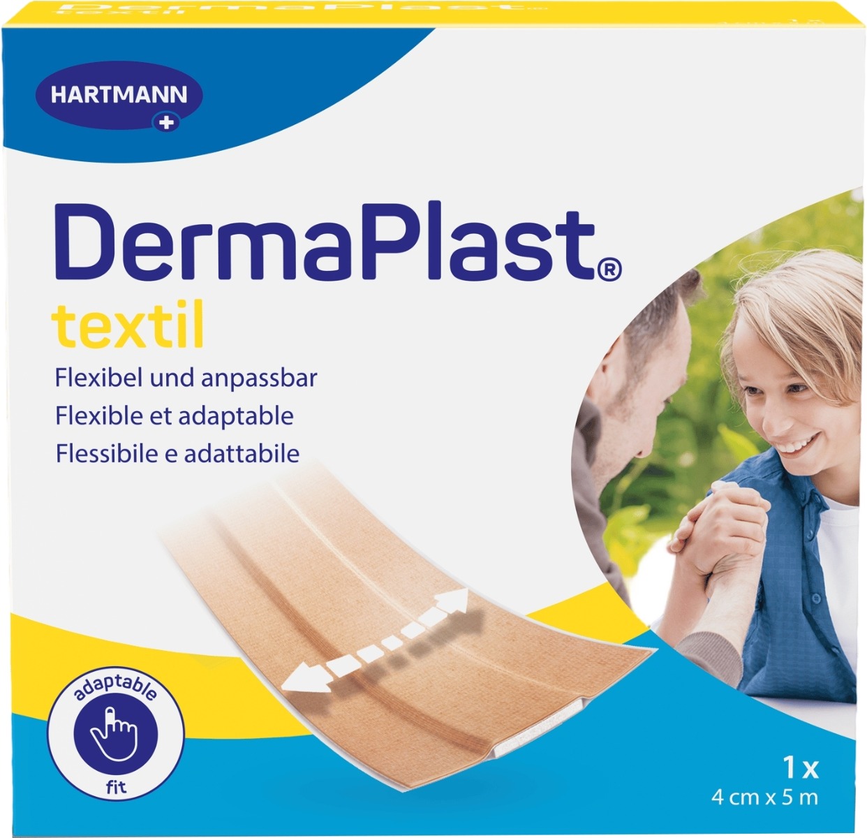 DermaPlast Textil Schnellverband 4 cm x 5 m