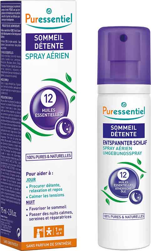 PURESSENTIEL Entspannung Raumspray 12 ätherische Öle, 75 ml