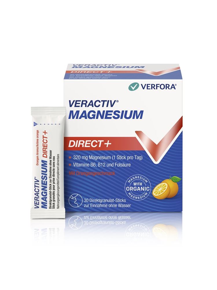Veractiv Magnesium Direct + Orange Sticks, 30 Stück