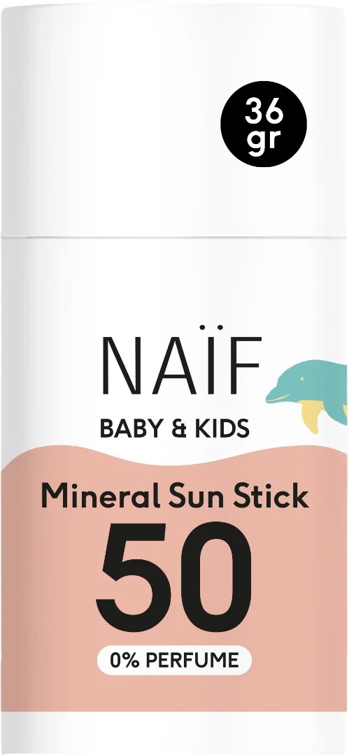 Naïf Mineral Sun Stick SPF50 0% Perfume Baby & Kids, 36 g