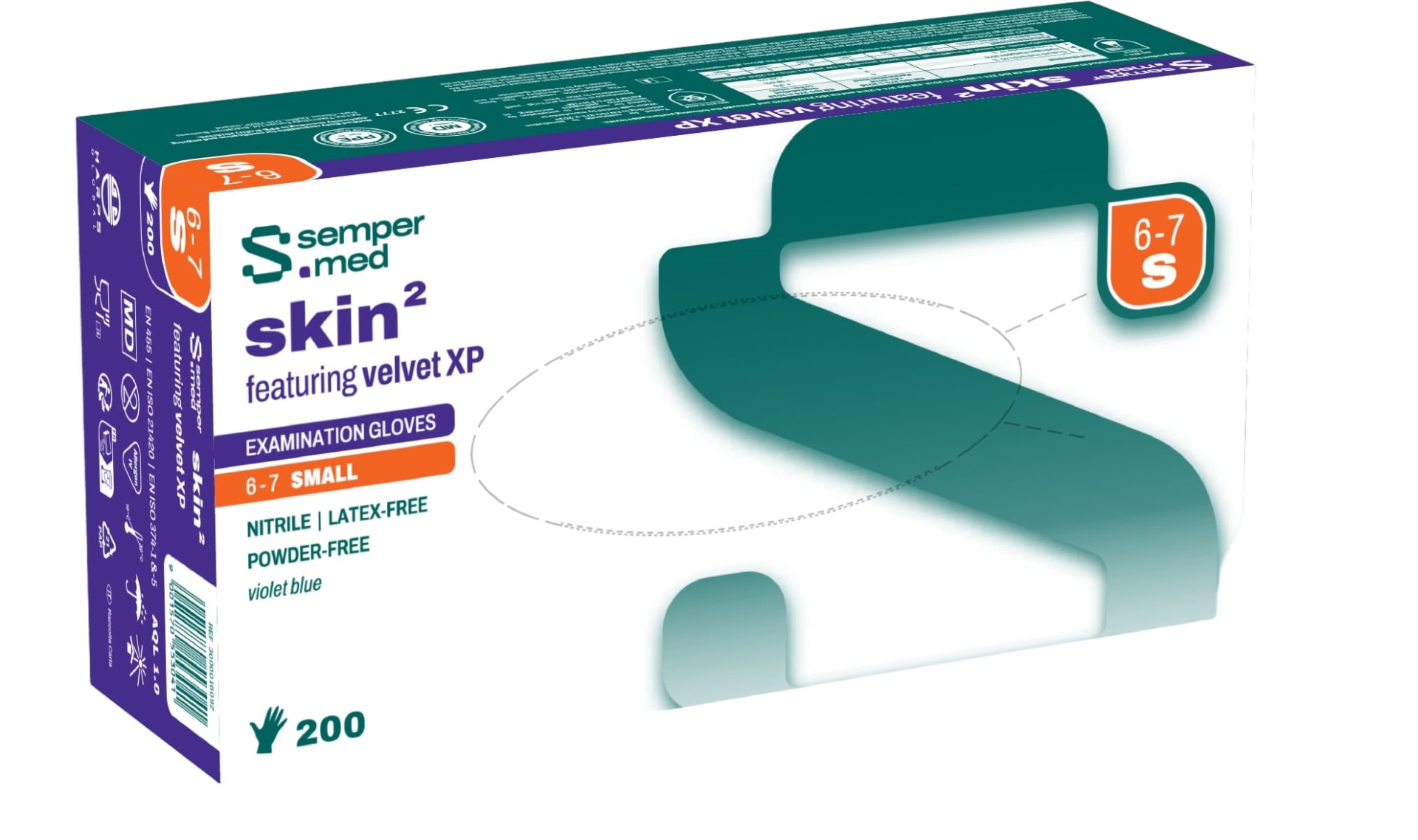 SEMPERMED Skin2 Einmalhandschuh, Grösse S