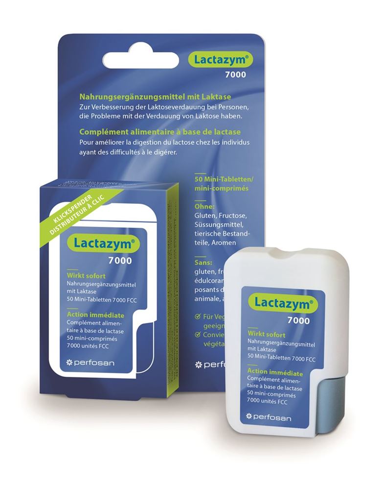 LACTAZYM 7000 Mini Tabletten, 50 Stück