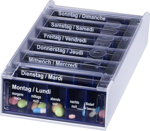 Anabox Medidispenser 7 Tage blau