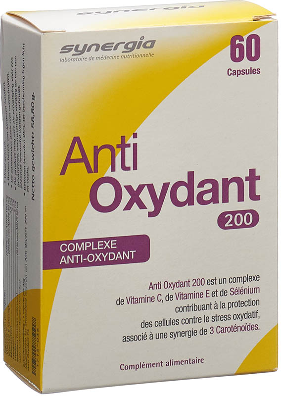 Synergia ANTIOXYDANT 200, 60 Kapseln