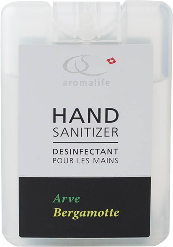Aromalife Hand Sanitizer Arve Bergamotte Taschenspray, 18 ml