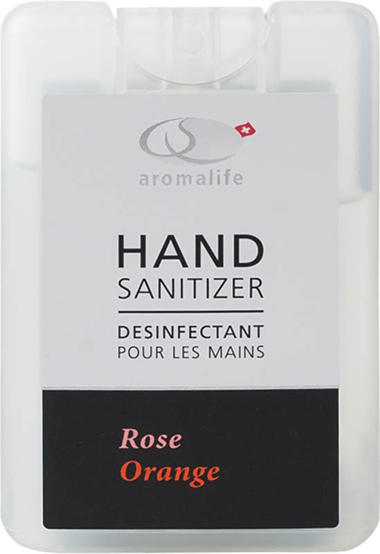Aromalife Hand Sanitizer Rose Orange Taschenspray, 18 ml