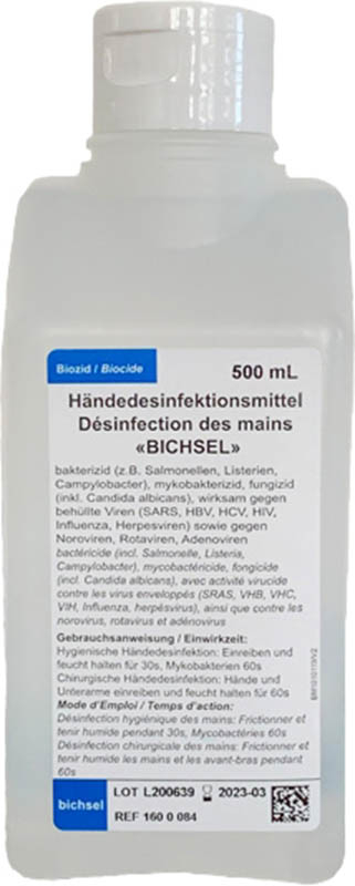BICHSEL Händedesinfektionsmittel, 15 x 500ml