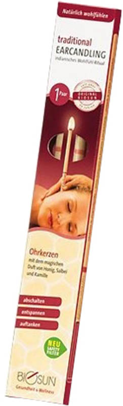 BIOSUN HOPI traditional Ohrkerzen, 5 Paar