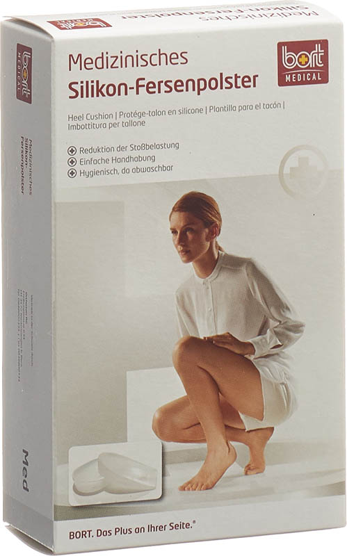BORT Silikon-Fersenpolster S-38, 1 Paar