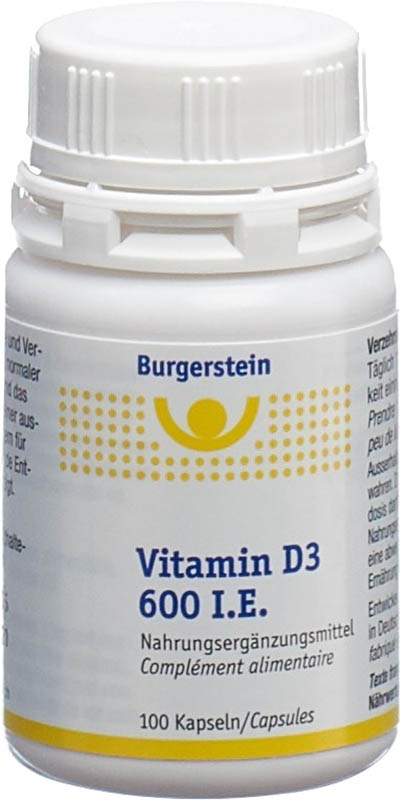 Burgerstein Vitamin D3 600 IE Kapseln