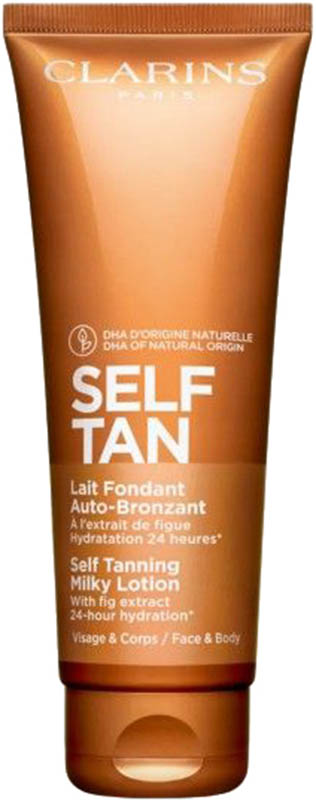 CLARINS Self Tan Tanning Milky Lotion Face & Body, 125 ml