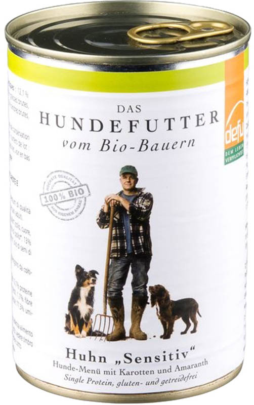 defu Hundefutter Sensitiv Huhn, 410 g