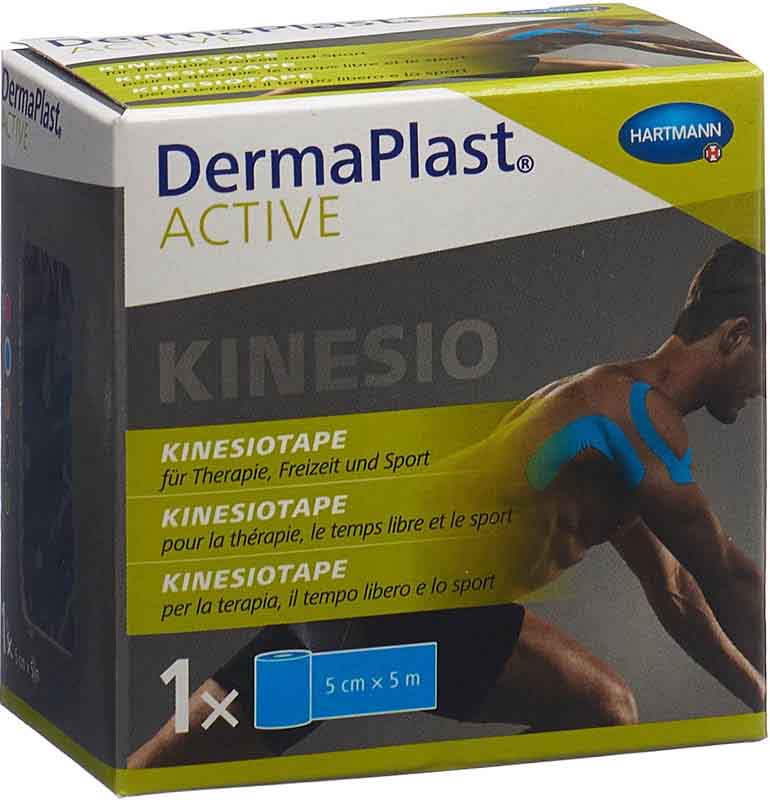 DermaPlast Active Kinesiotape 5 cm x 5 m blau