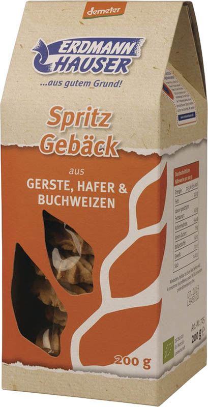 Erdmannhauser Dreikorn Spritzgebäck demeter, 200 g