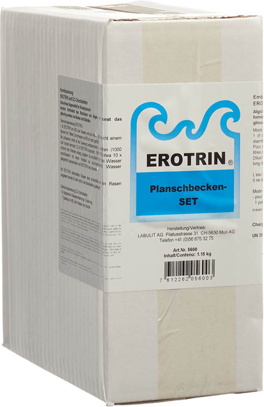 EROTRIN Planschbecken Set Anti-Algen & Chlortabletten, 1.2 kg