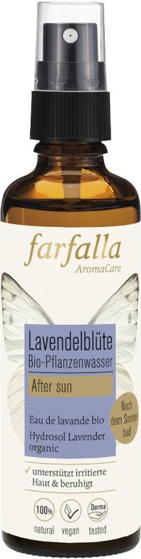Farfalla Lavendelblüte Bio-Pflanzenwasser after sun