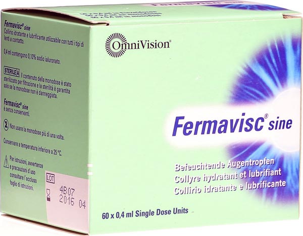 Fermavisc sine Augentropfen, 60 x 0.4 ml