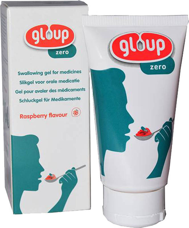 Gloup Schluck Gel für Medikamente Zero Himbeere, 75 ml