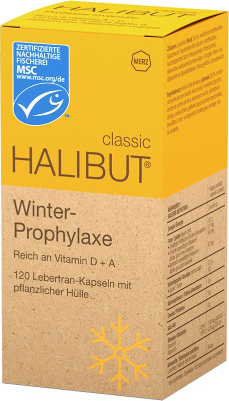 Merz Halibut classic Kapseln, 120 Stück