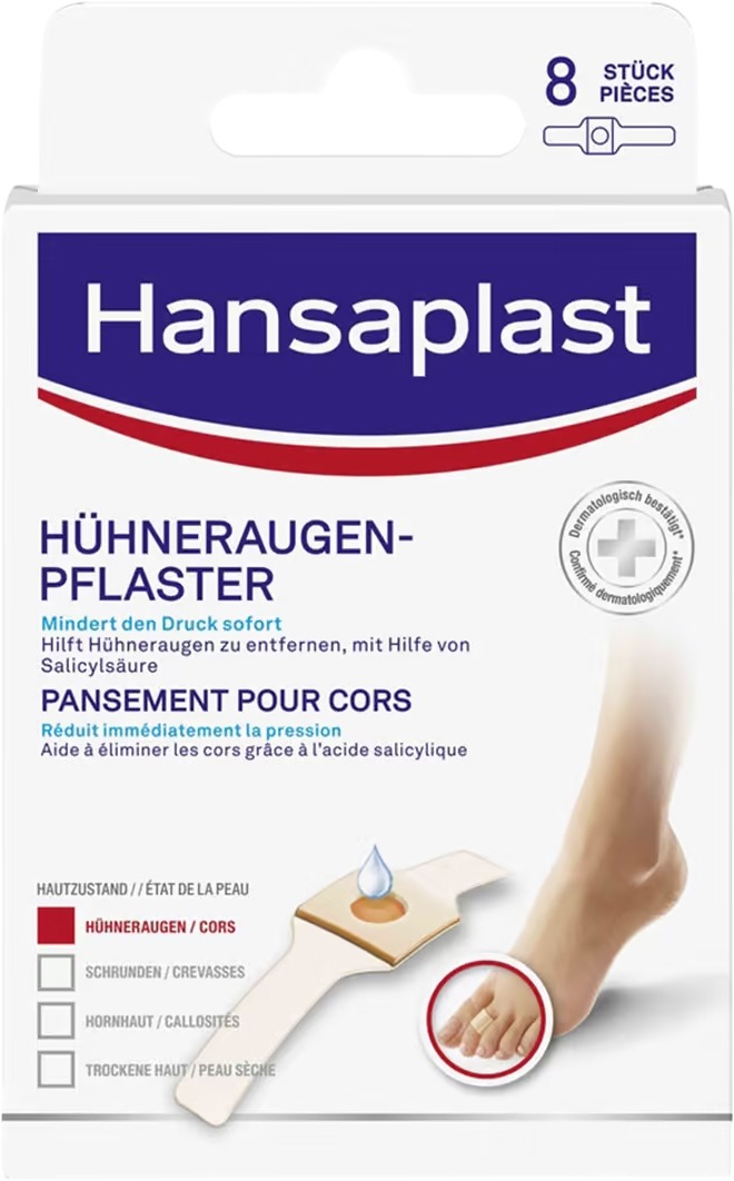 Hansaplast Hühneraugen-Pflaster, 8 Stück