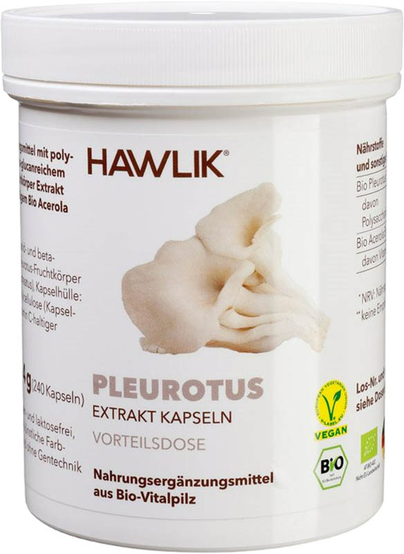 HAWLIK Pleurotus Extrakt Kapseln, 240 Stück