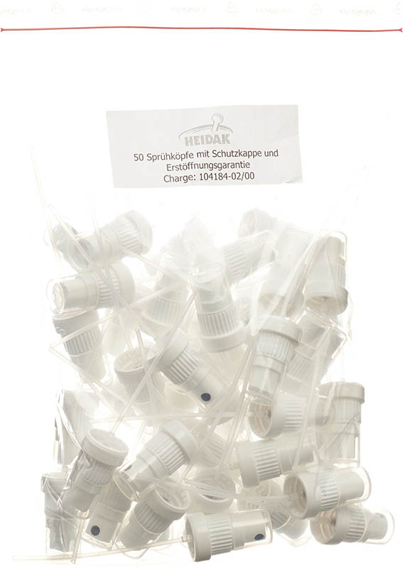 HEIDAK Sprühköpfe Schutzkappe Erstöffnunggarantie, 50 Stück