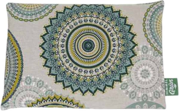 Himmelgrün Traubenkernkissen 30x20cm Mandala