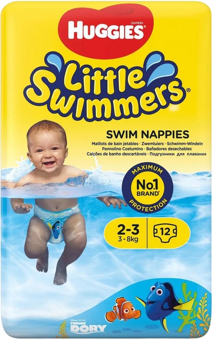 HUGGIES Little Swimmers Windel Gr. 2-3, 12 Stück
