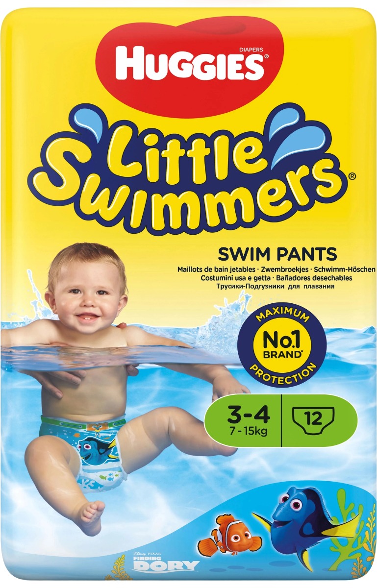 HUGGIES Little Swimmers Windel Gr. 3-4, 12 Stück