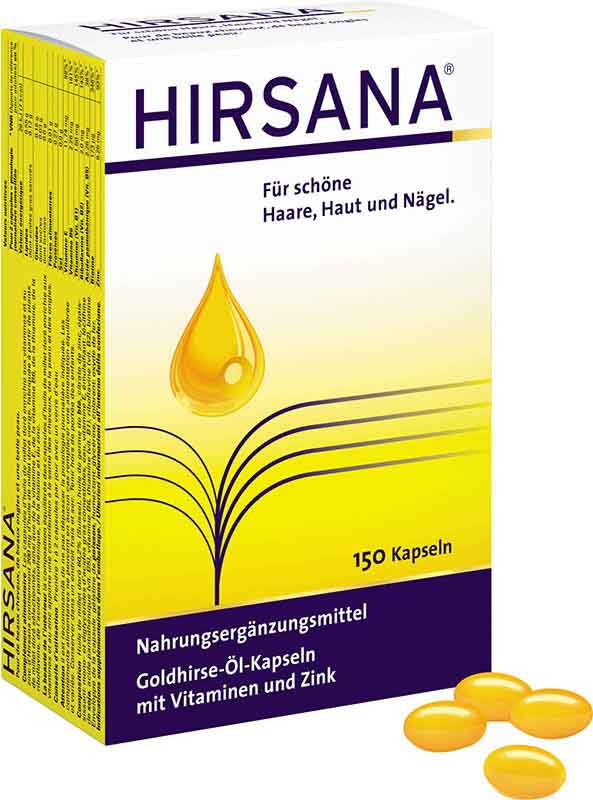 Hirsana Goldhirse Öl 150 Kapseln