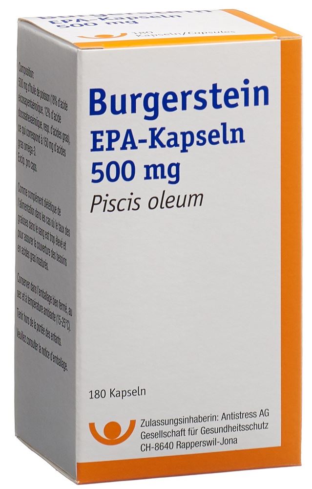 BURGERSTEIN EPA-Kapseln 500mg, 180 Stück