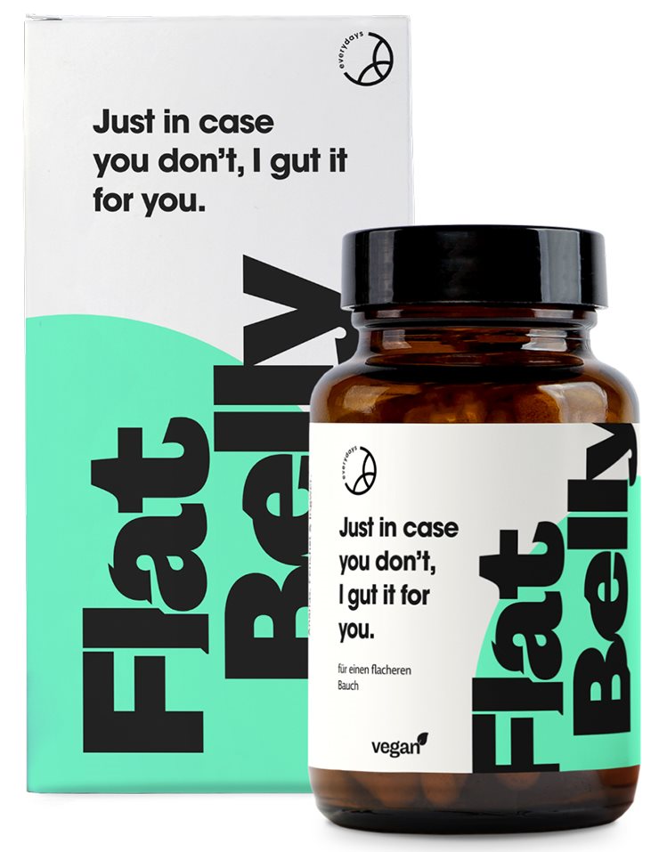 EVERYDAYS Flat Belly Enzym Verdauung Kapseln, 60 Stück