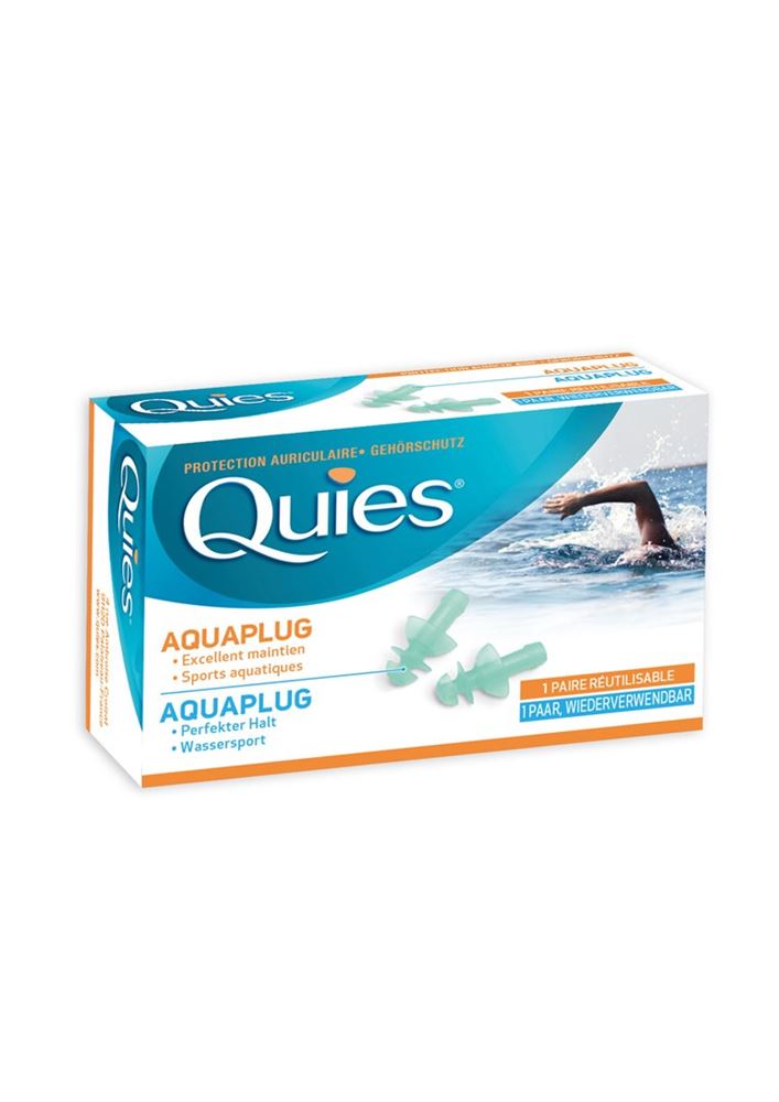 QUIES AQUAPLUG Wassergehörschutz, 2 Stück
