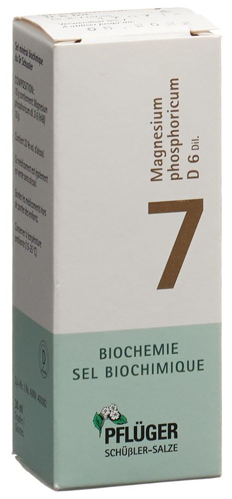 PFLÜGER SCHÜSSLER Nr7 Magn phos Tropfen D 6 30 ml