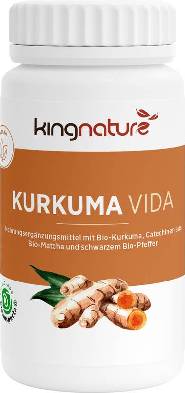 Kingnature Kurkuma Vida (Bio) Kapseln, 72 Stück