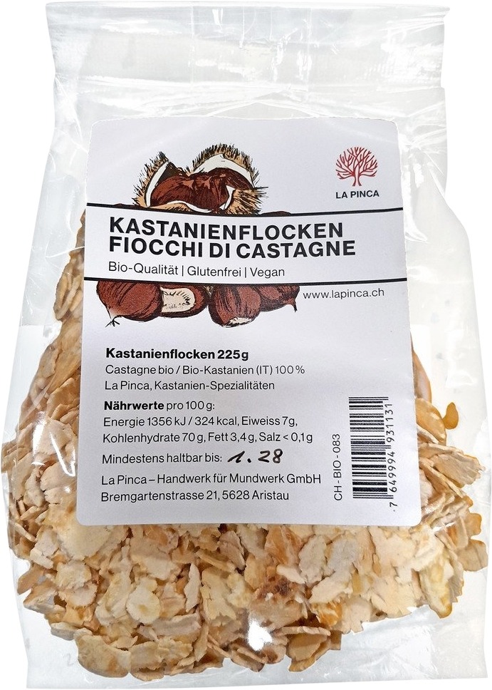 La Pinca Kastanienflocken, 225 g