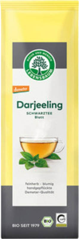 Lebensbaum Bio Demeter Schwarztee Darjeeling lose, 75 g