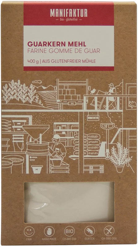 Manifaktur Bio Guarkern Mehl glutenfrei, 400 g