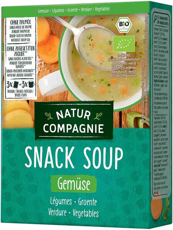 Natur Compagnie Instant Suppe Gemüse, 3 x 18 g