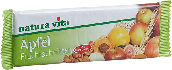 NATURAVITA Fruchtschnitte Apfel, 50 g