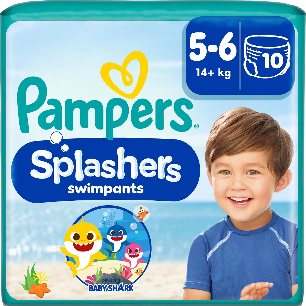 Pampers Splashers Gr. 5-6 Tragepack, 10 Stück