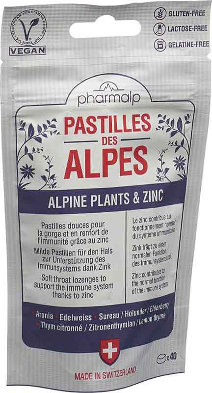 Pharmalp Pastilles des Alpes Doypack, 40 Stück