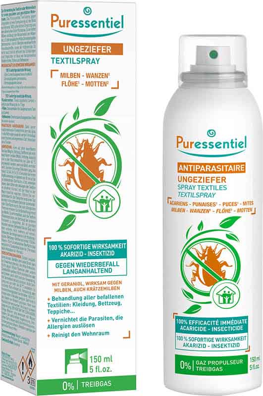 PURESSENTIEL Textilspray Ungeziefer, 150 ml