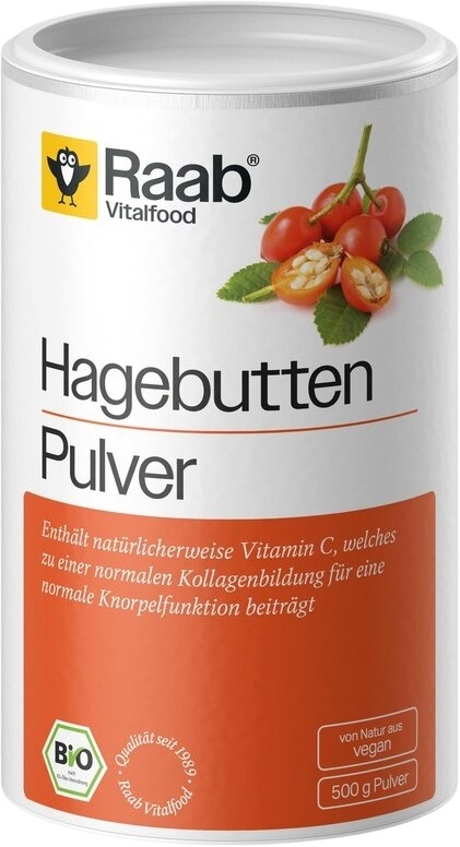 Raab Vitalfood Hagebutten Pulver, 500 g